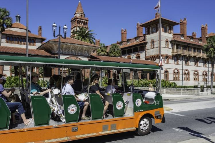 trolley in St. Augustine, Fl